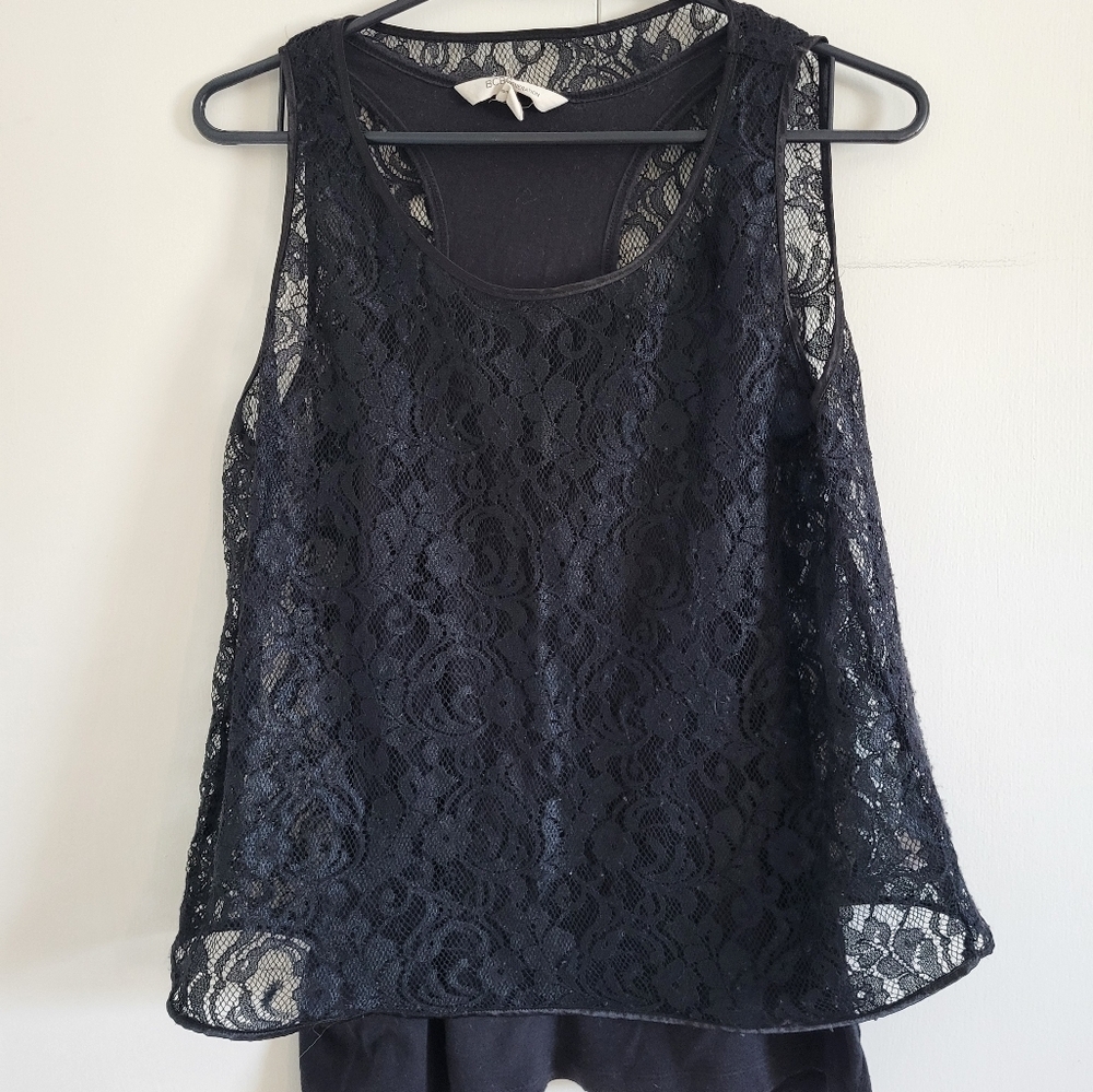 Black lace top